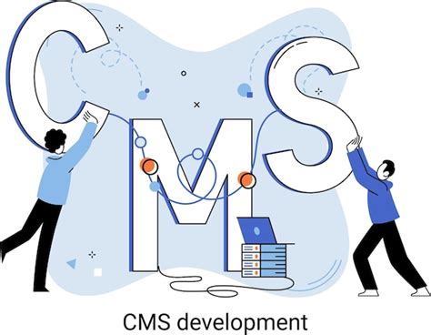 Sistema De Gestión De Contenido Digital Metáfora Del Software De Desarrollo De Cms El Sistema De