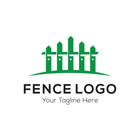 Fence Logo Design Vector Template. Vector Illustration 7944605 Vector Art at Vecteezy