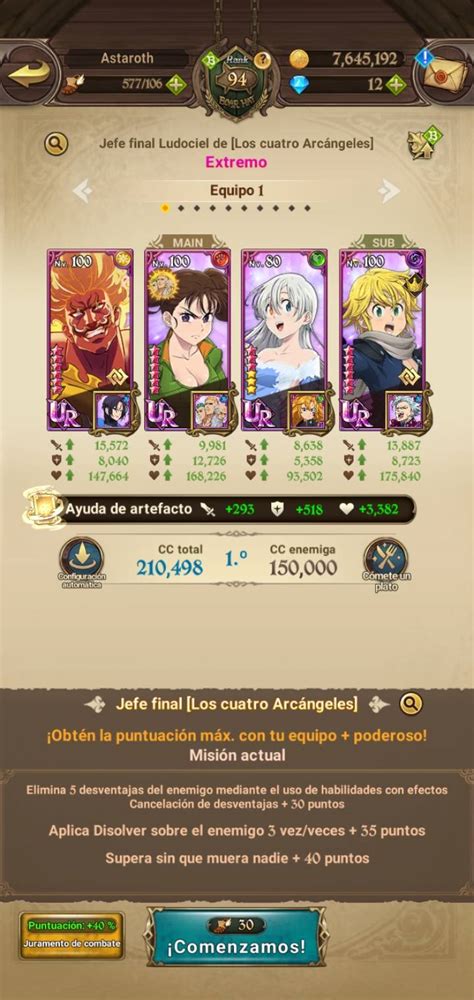 Mi Equipo Para Farmear Monedas De Plata Del Jefe Ludociel The Seven