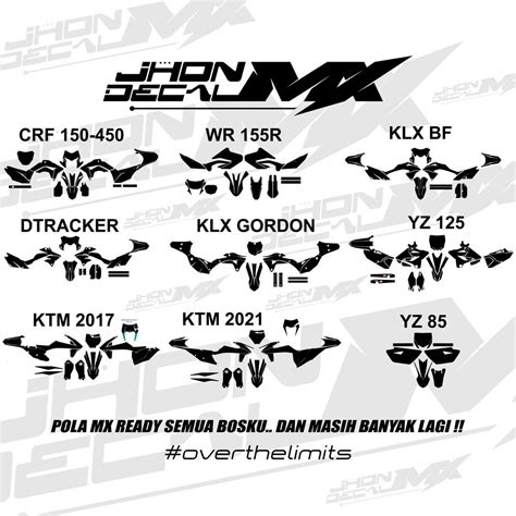 Jual Decal Crf Hitam Decal Crf 150 L Full Body Simple Minimalis Keren