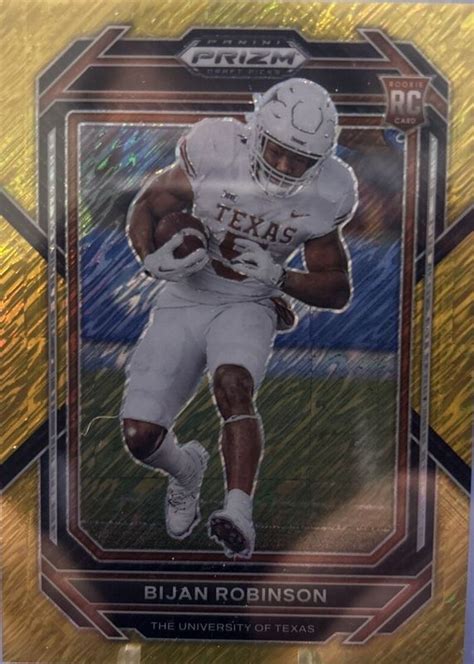 Bijan Robinson Prizm Draft Picks Gold Shimmer Price Guide