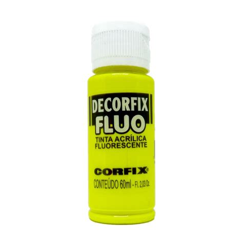 Tinta Acr Lica Fluorescente Decorfix Ml Corfix