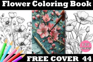 Flower Coloring Book For Adults V 2 Graphic By Design Zone Creative