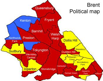 brent map region political map london political regional