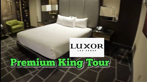 LUXOR Las Vegas Premium King Tower Room Tour - YouTube