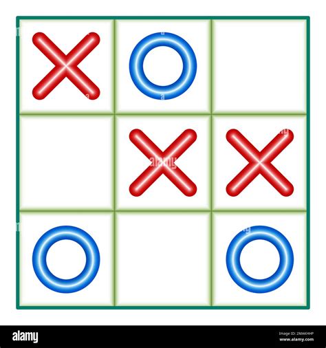 Illustration Of Noughts And Crosses Game Position Stock Vector Image