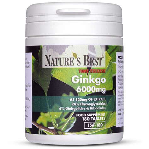 Buy Ginkgo Biloba 6000mg High Strength 180 One A Day Vegan S Pure Grade Extract And Time