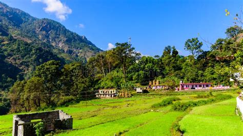 Himalayan Mountain Village at Uttarakhand, India Stock Photo - Image of ...