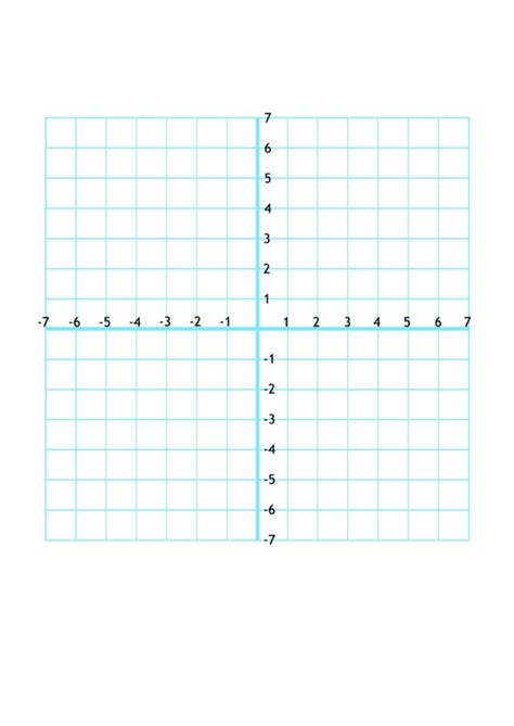 Numbered Graph Paper Template