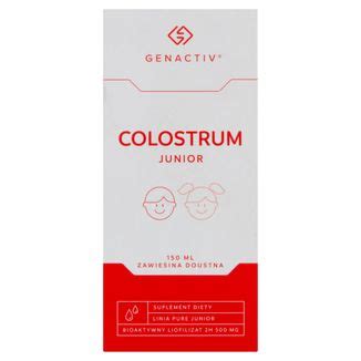 Genactiv Colostrum Junior Zawiesina Doustna Od Lat Ml Cena