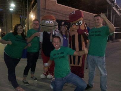 Mo'Junk & Modesto Nuts baseball club mascots/Go Green Night '12. | Modesto, Junk, Go green