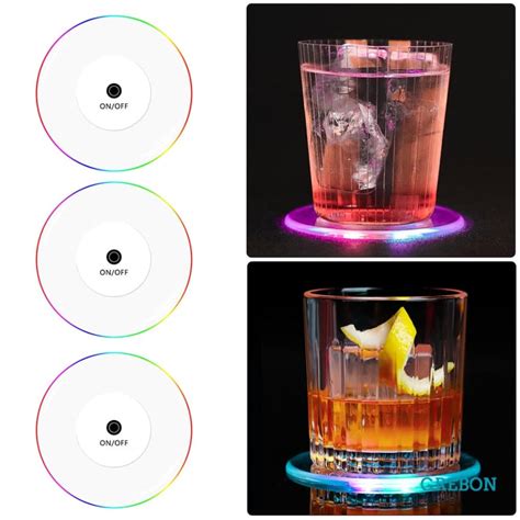 Led Coaster Glass Holder