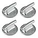 Amazon MOOTVGOO 4 Pack 7733P410 60 Cooktop Burner Knobs Chrome