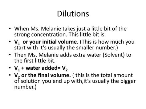 Ppt Solutions Concentrations Dilutions Powerpoint Presentation Free