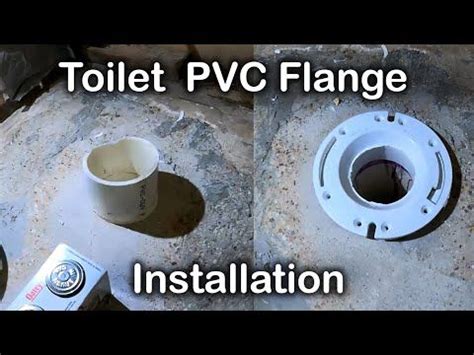 How to install toilet flange new construction toilet flange ...