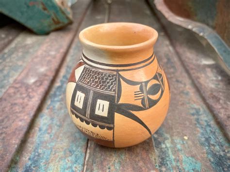 Hopi Hisi Nampeyo Small Pot Native American Indian Pottery