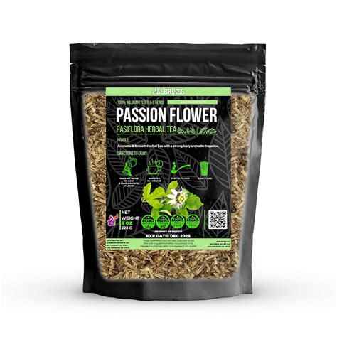 Alebrixes Passion Flower Herbal Tea 8 Oz Whole Dried