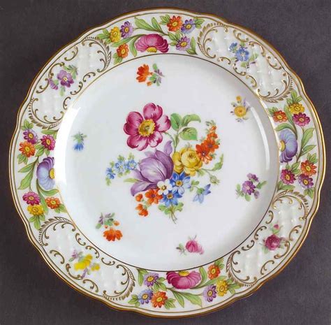 Empress Dresden Flowers Salad Plate By Schumann Bavaria Artofit