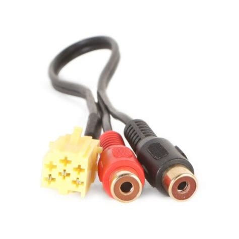 AUX Adapter ALFA ROMEO LANCIA FIAT Ab 2007 Mini ISO Gelb Auf Cinch