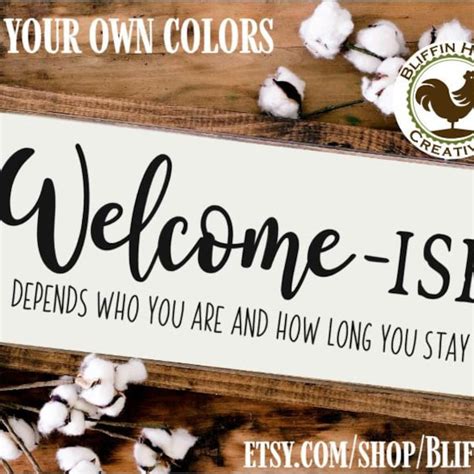 Funny Welcome Sign - Etsy