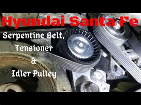 Hyundai Santa Fe Serpentine Belt Diagram