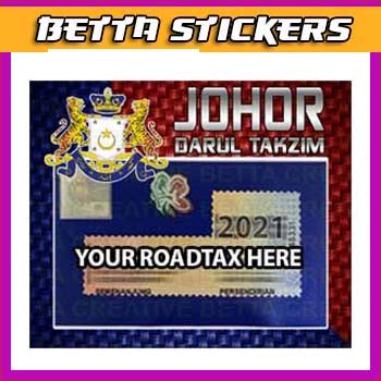 Roadtax Sticker Stiker Roadtax Johor Darul Takzim Tag Shopee Malaysia