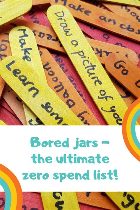 Zero Spend Bored Jars Bored Jar Activity Jar Jar