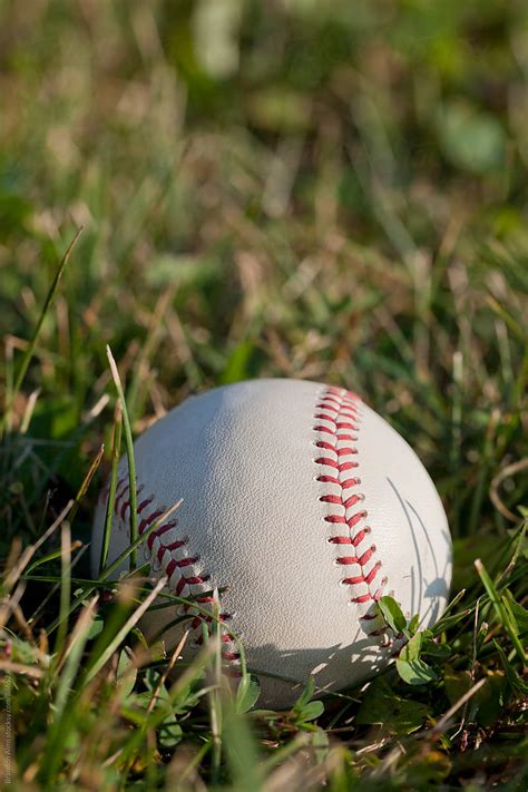 "Baseball Closeup In Field Of Grass" by Stocksy Contributor "Brandon ...