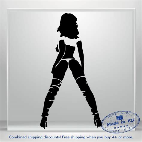 Adult Sexy Decal Hot Girl Pinup Funny Car Bumper Window Vinyl Sticker