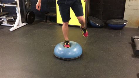 Ankle Stability Single Leg Bosu Balance Youtube