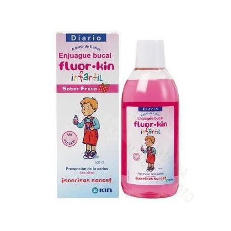 Fluor Kin Infantil Colutorio Fresa Ml Parafarmacia Manuel Maroto