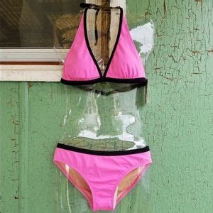 Hot Coles Swim Hot Neon Pink Bikini Piece Swimsuit Nwt Poshmark