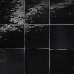 Bedrosians Zagora Nero Triangle Glossy Zellige Mosaic Tile