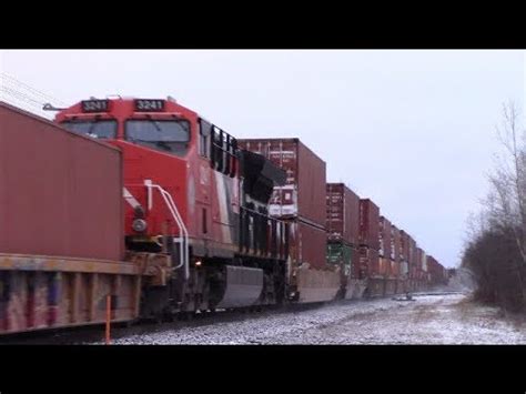 Tier 4 Gevos A Geep CN Stack Train 120 W CN 100 DPU Heading Out Of