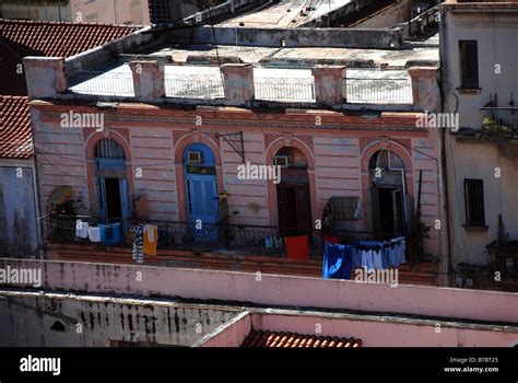 Costruzione Facciata Tipica Vecchia Avana Architettura Avana Immagini E