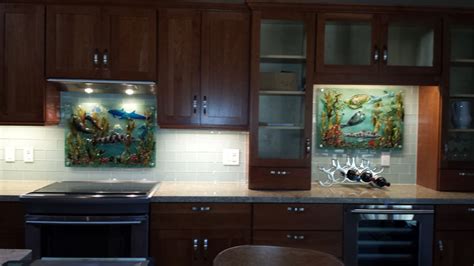 Fused Glass Murals Pacific Coast Underwater Scenes Designer Glass Mosaics