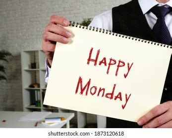 Happy Monday Sign On Piece Paper Stock Photo 1873120618 | Shutterstock