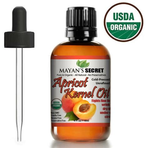 Apricot Kernel Oil 100 Pure Virgin Certified Usda Organic Cold Pressed 4oz Ebay