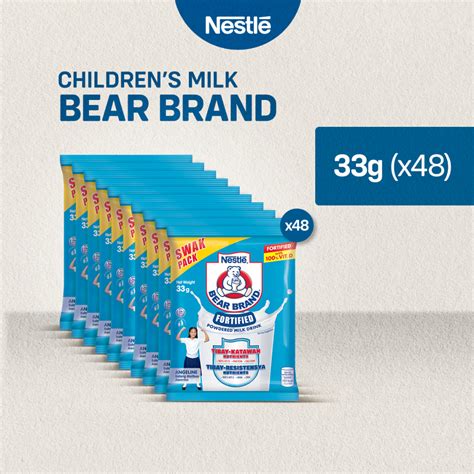 Bear Brand Fortified Powdered Milk Drink Swak G Pack Of Sachets