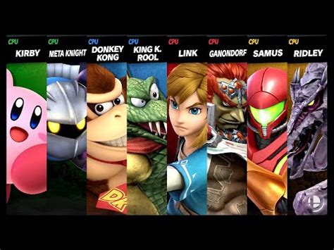 Kirby And Meta Knight VS Donkey Kong And King K Rool VS Link And