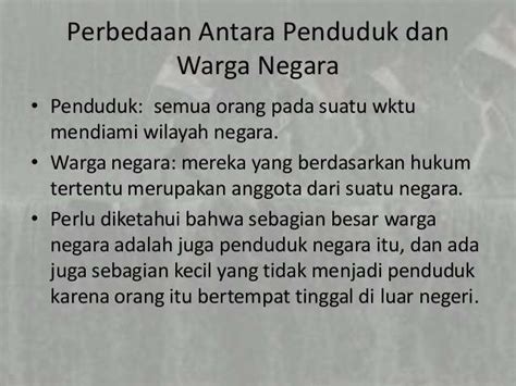 Apa Perbedaan Penduduk Dan Warga Negara Versus Beda