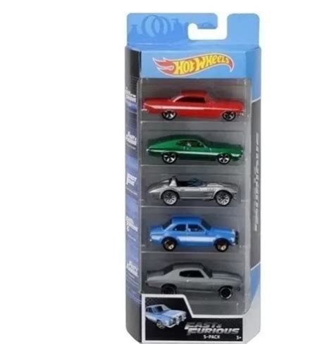 Pack Carrinhos Hot Wheels Velozes E Furiosos 5 Carrinhos Brinquedo Mattel Nunca Usado 45444431