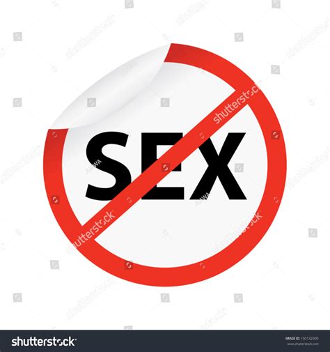 Vector Sign No Sex Sign Isolate Stock Vector Royalty Free 150132305 Shutterstock