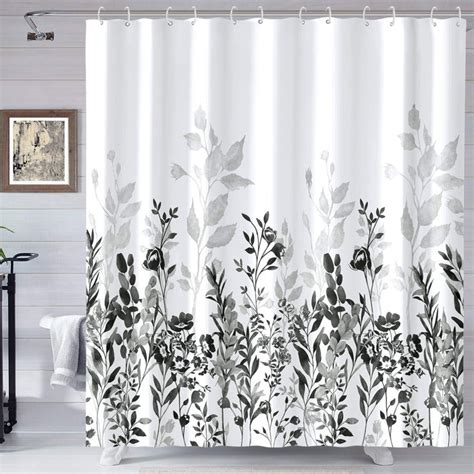 Red Barrel Studio Floral Shower Curtain With Hooks Included Reviews