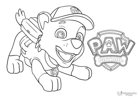 Coloriages De Rocky De Paw Patrol