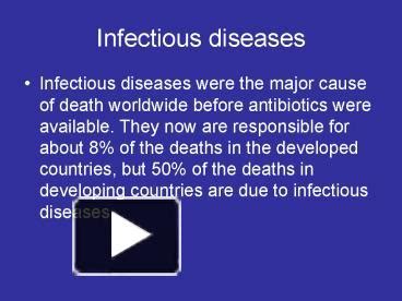 PPT Infectious Diseases PowerPoint Presentation Free To View Id