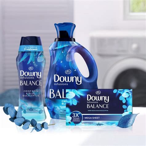 Downy Infusions Mega Dryer Sheets Laundry Fabric Softener Balance