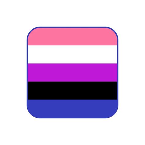 Vektor Lgbt Flagge Lgbtq Flagge Genderqueer Pride Flag Premium Vektor