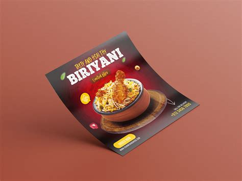 Biriyani Food And Restaurant Social Media Banner Design Behance