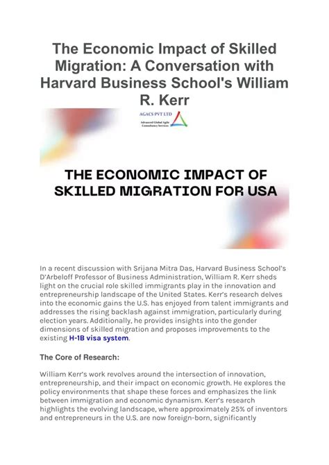 Ppt The Economic Impact Of Skilled Migration For Usa 2024 Powerpoint